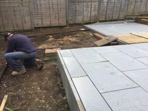 Raised Patio Area Allison Paving